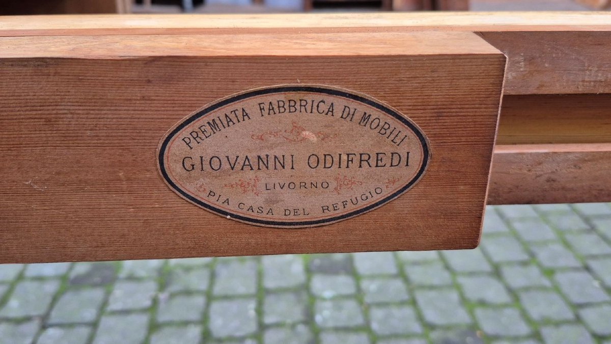 Extendable Antique Round Walnut Table, 2.7 M-photo-2