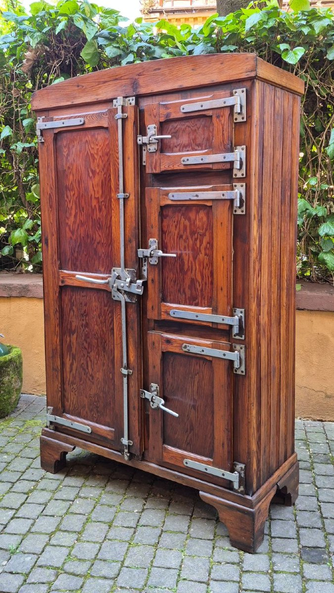 Armoire réfrigérée/garde-manger ligure ancienne du début des années 1900-photo-4