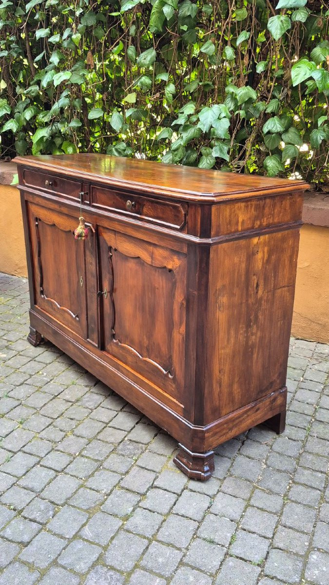 Buffet ancien français en noyer du XIXe siècle-photo-4