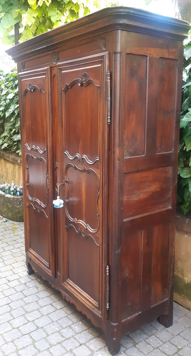Armoire ancienne française en noyer du XVIIIe siècle-photo-4