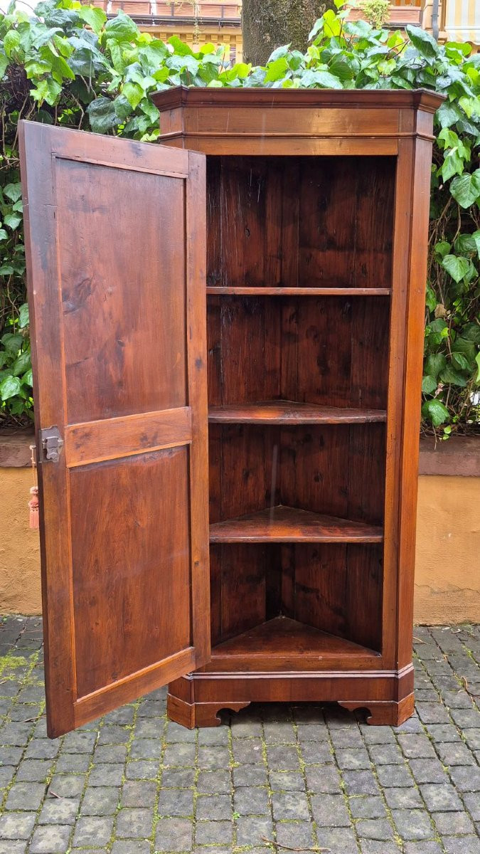 Armoire d'angle émilanaise ancienne-photo-2
