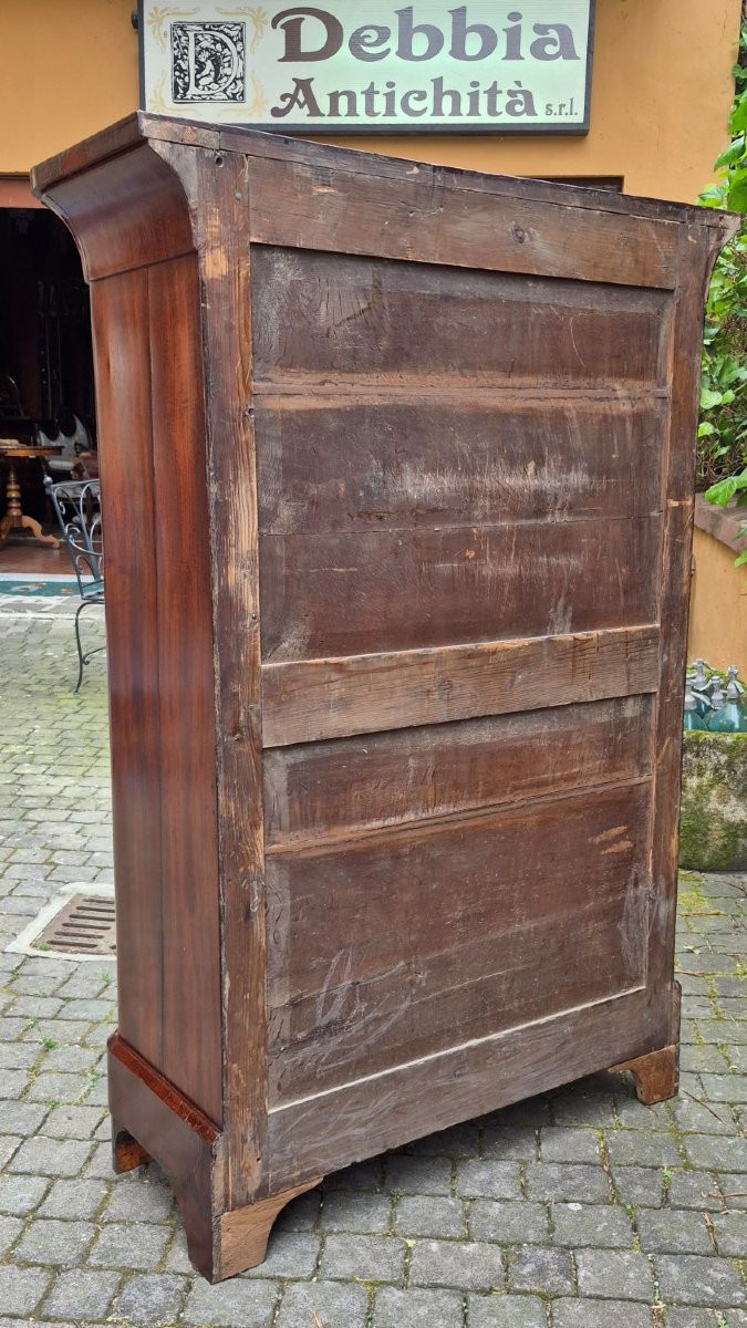 Commode ancienne du XIXe siècle avec rainure et rabat-photo-5