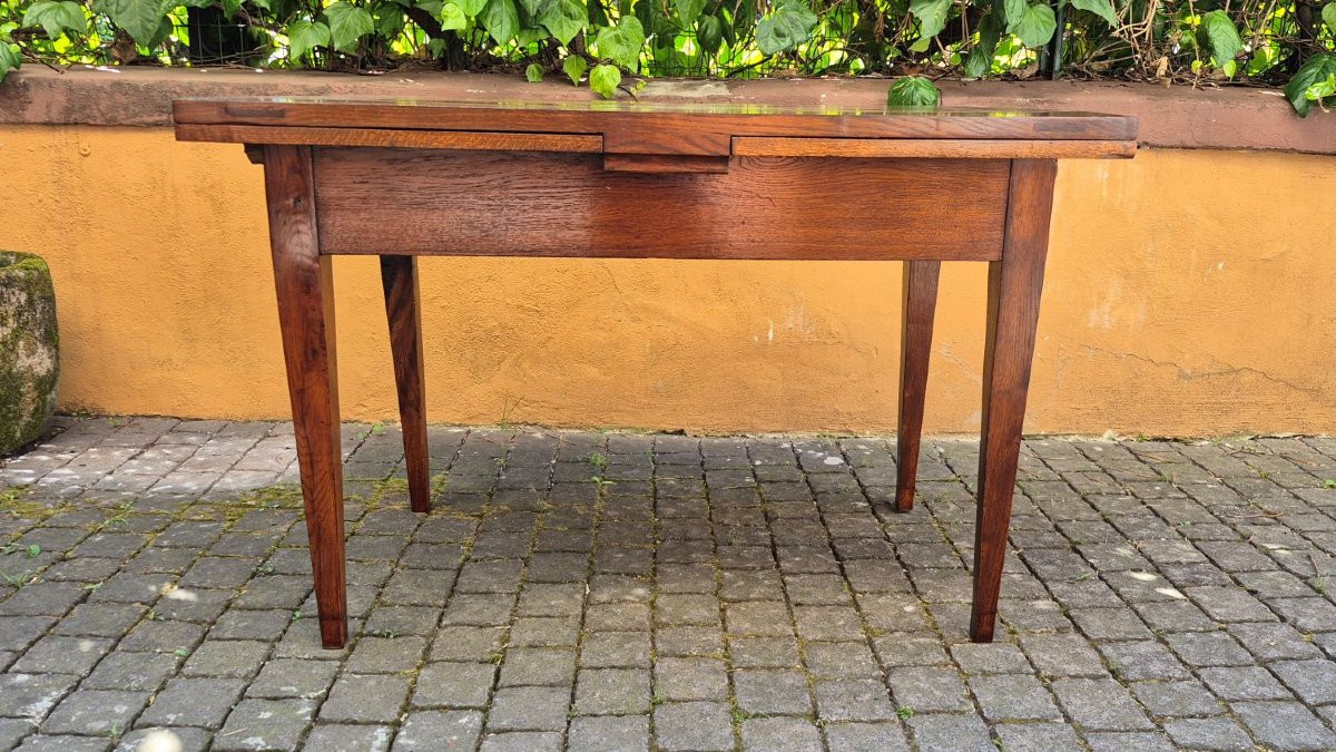 Antique 19th-century Extendable Table With Spindle Legs-photo-2