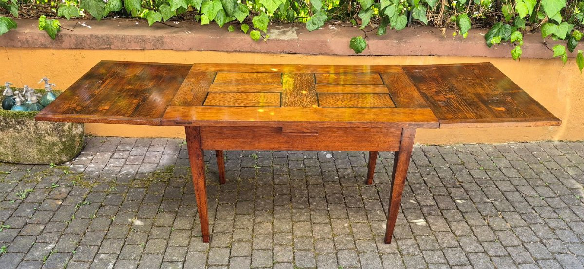 Antique 19th-century Extendable Table With Spindle Legs-photo-3