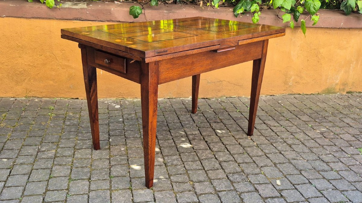 Antique 19th-century Extendable Table With Spindle Legs-photo-4