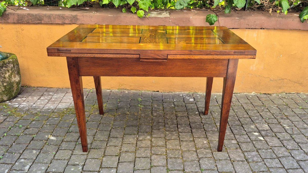 Antique 19th-century Extendable Table With Spindle Legs-photo-1