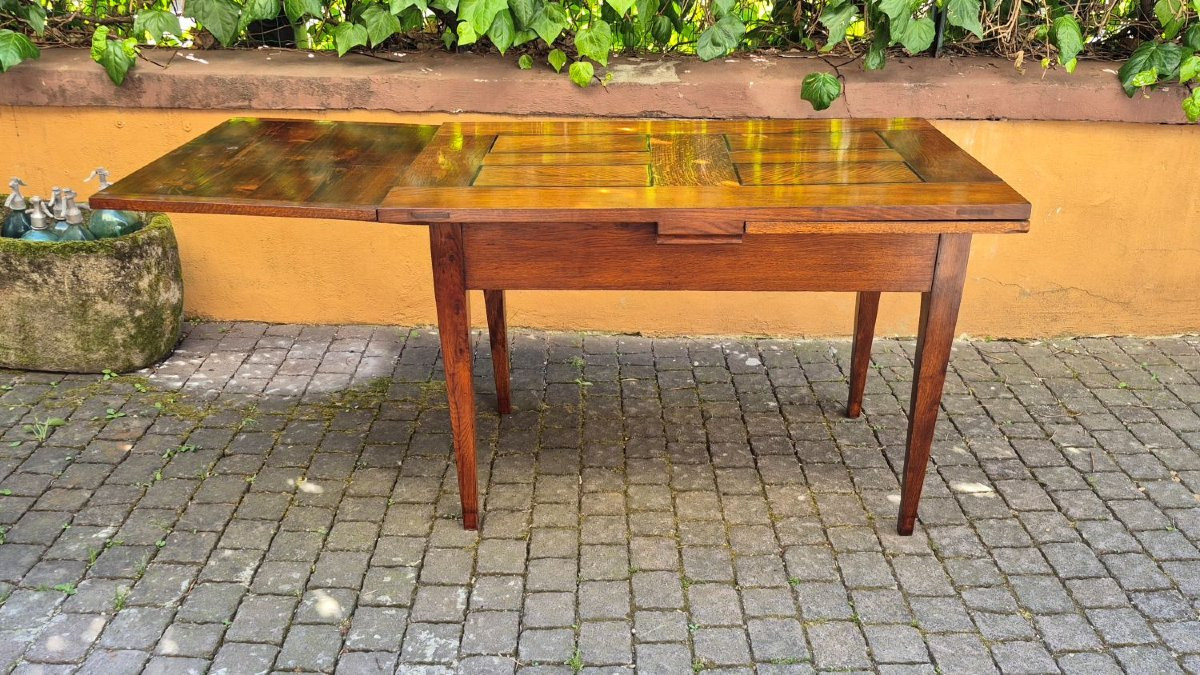 Antique 19th-century Extendable Table With Spindle Legs-photo-2