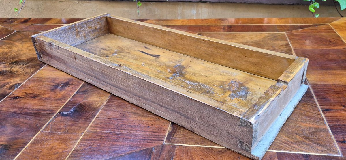 Antique 19th-century Extendable Walnut Slab-top Table In The Louis XVI Style-photo-6