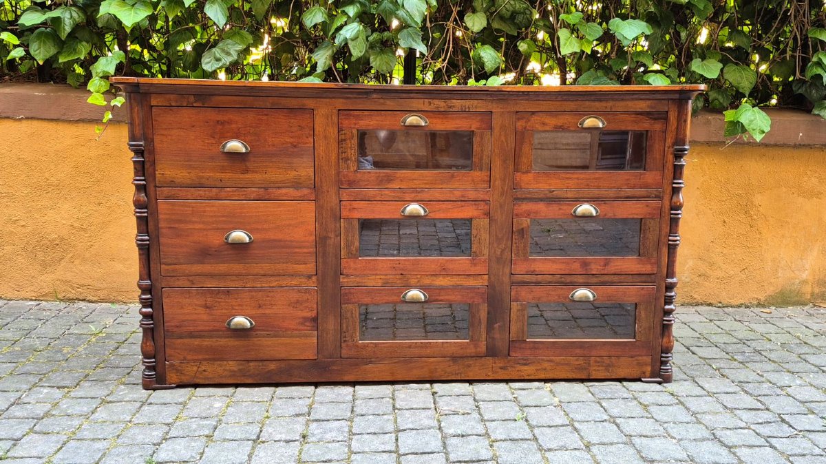 Commode à pâtes ancienne en noyer