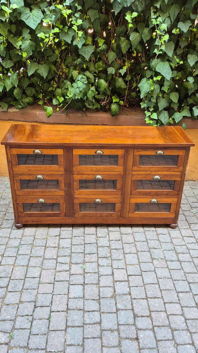 Antique Walnut Pasta Chest Of Drawers-photo-2