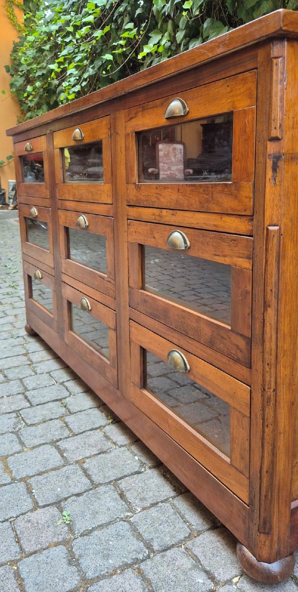 Antique Walnut Pasta Chest Of Drawers-photo-2