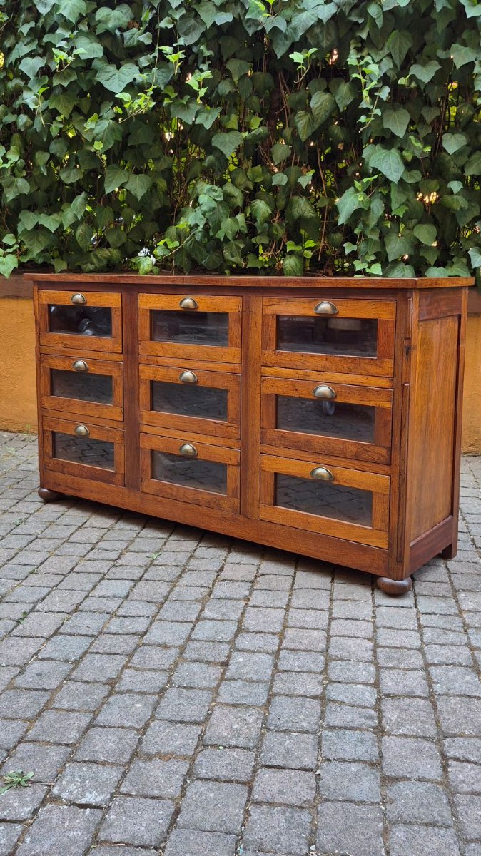 Antique Walnut Pasta Chest Of Drawers-photo-3