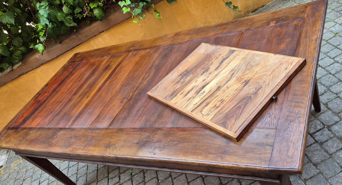 Large Antique Piedmontese Table With Spindle Legs-photo-4