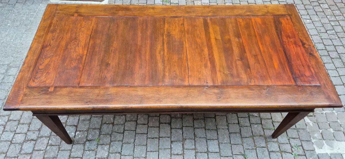 Large Antique Piedmontese Table With Spindle Legs-photo-6