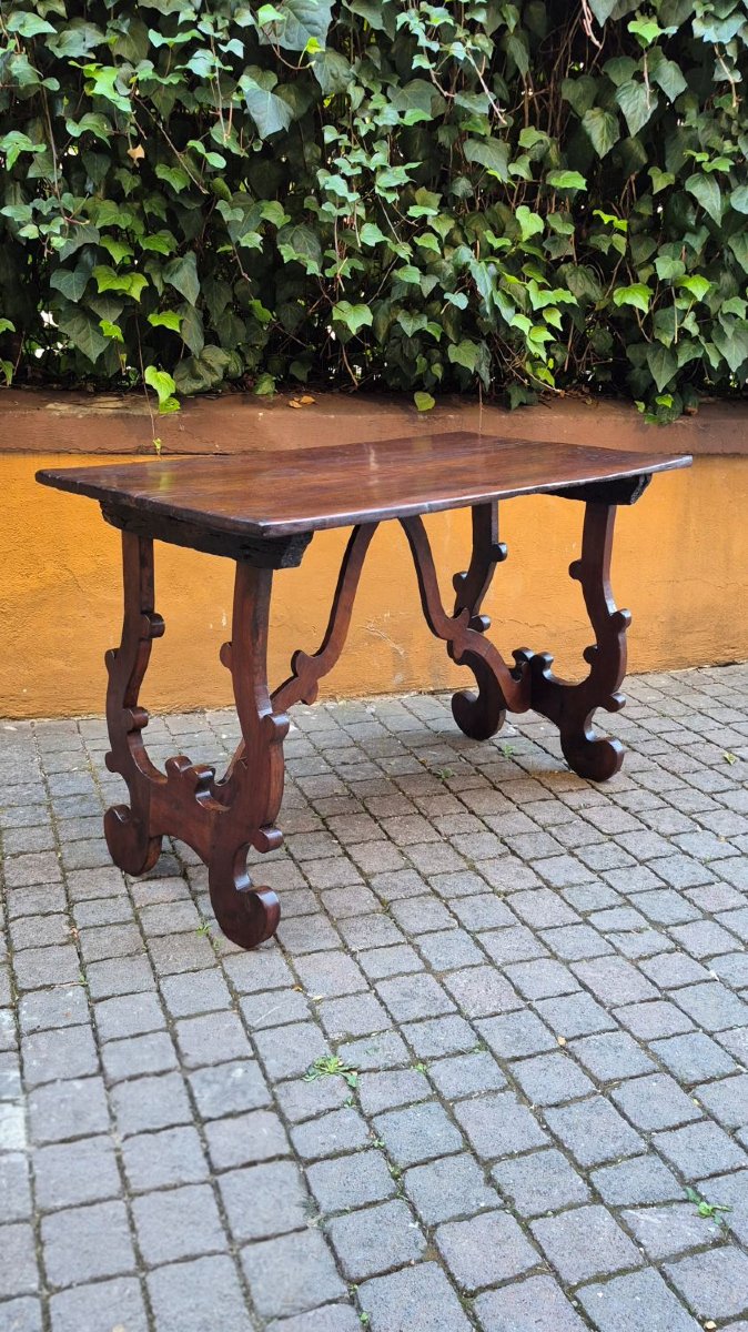 Antique Lombard "fratino" Table From The 18th Century-photo-1