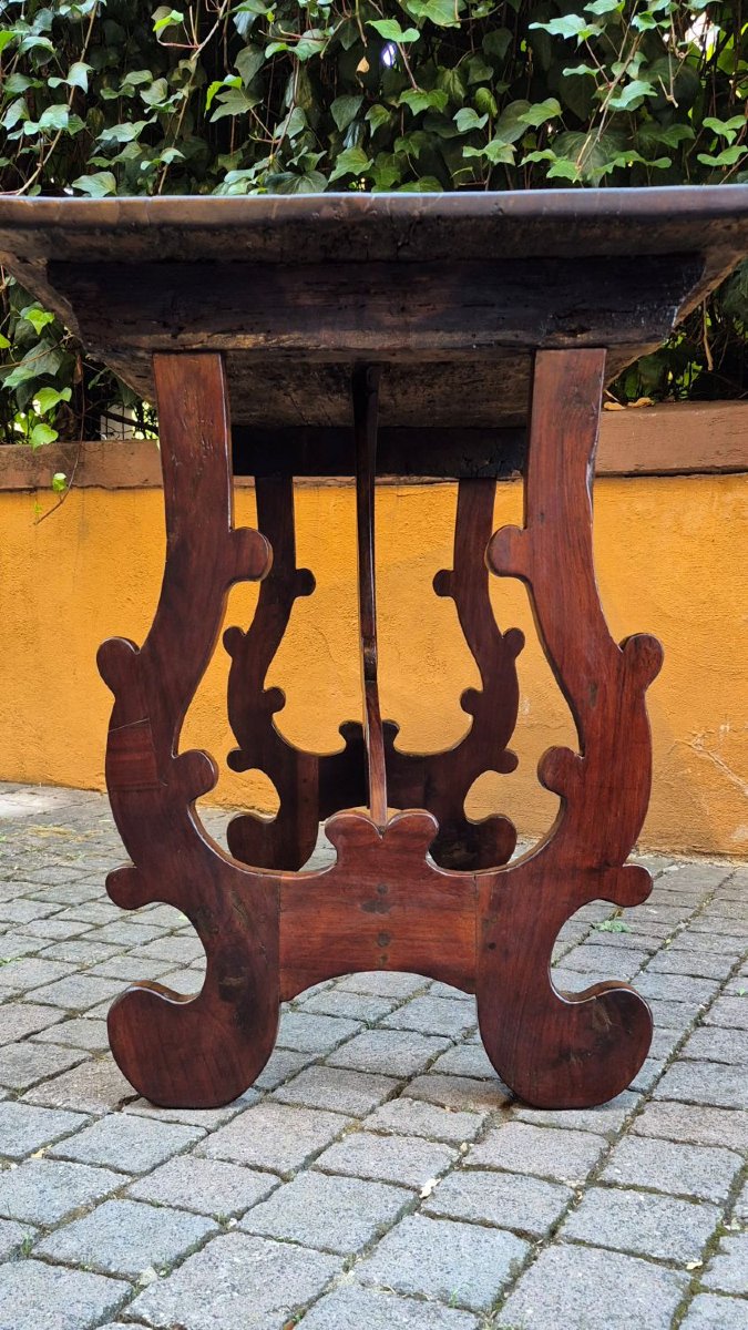 Antique Lombard "fratino" Table From The 18th Century-photo-2
