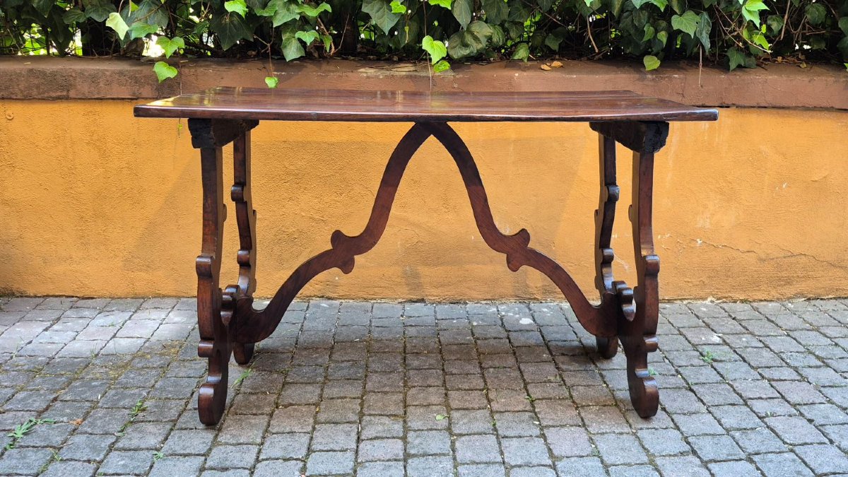 Antique Lombard "fratino" Table From The 18th Century-photo-3