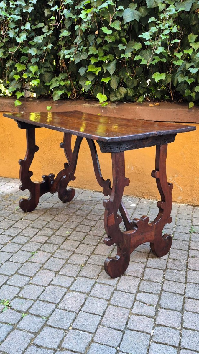 Antique Lombard "fratino" Table From The 18th Century-photo-4