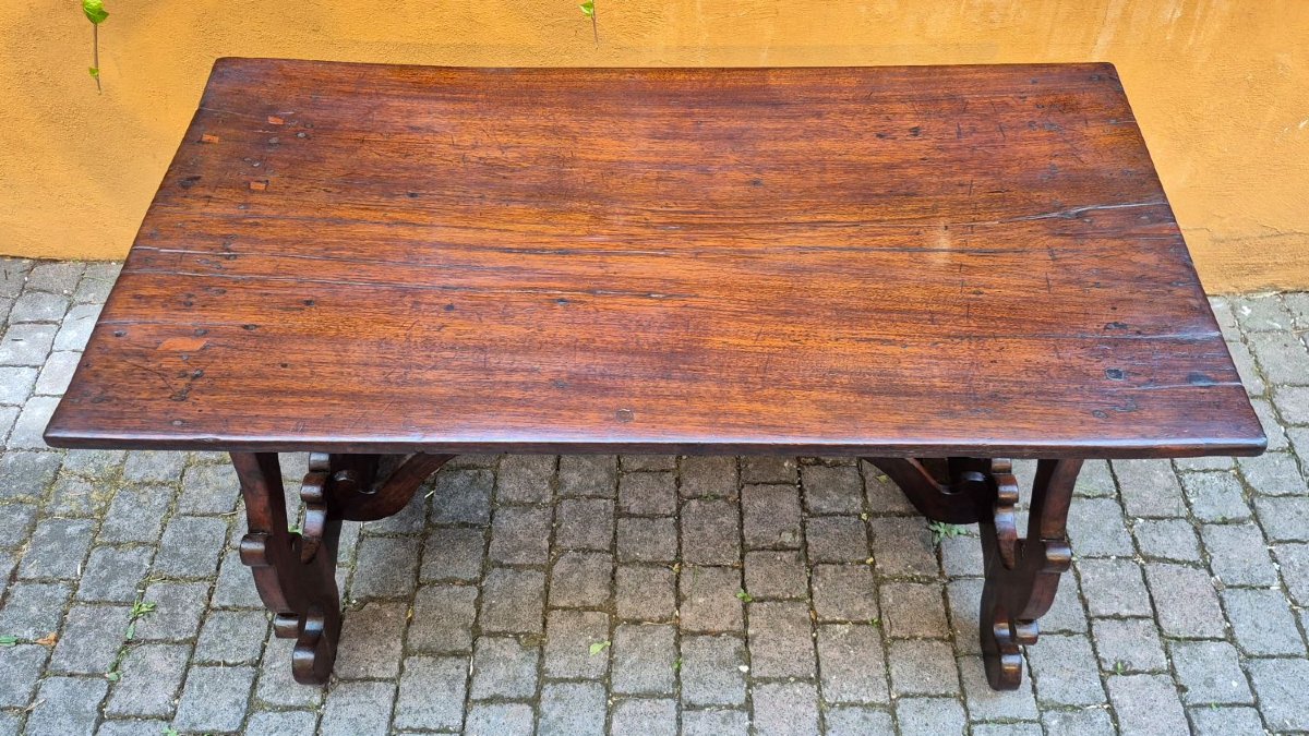 Antique Lombard "fratino" Table From The 18th Century-photo-5