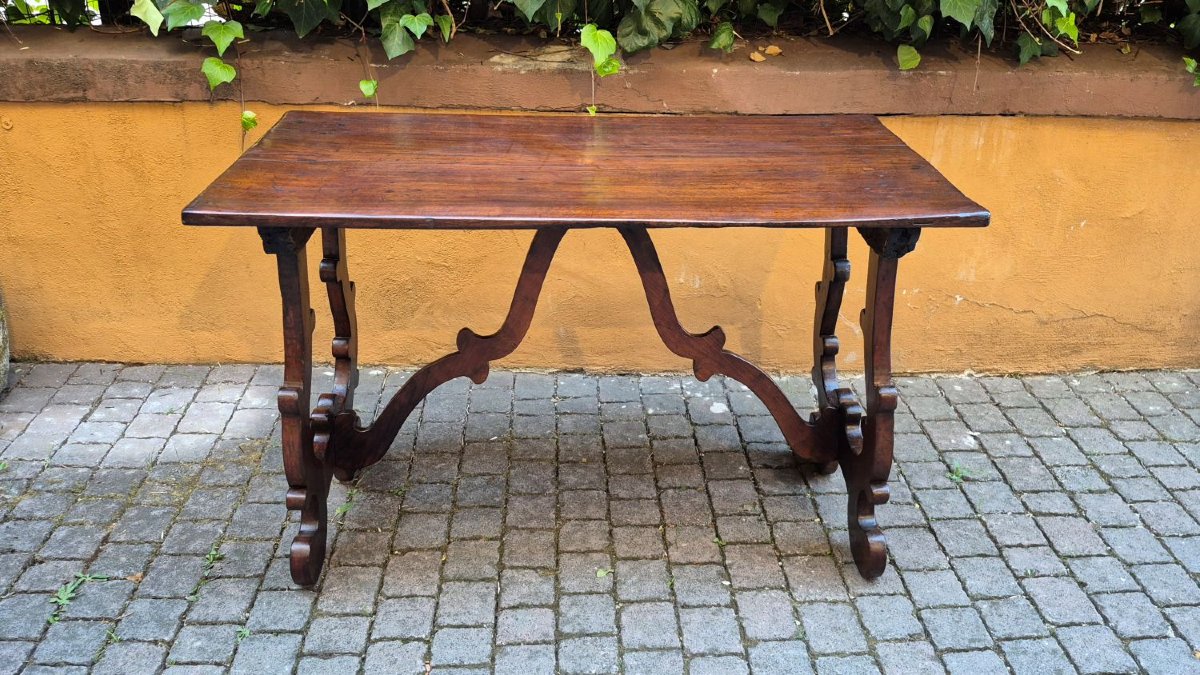 Antique Lombard "fratino" Table From The 18th Century