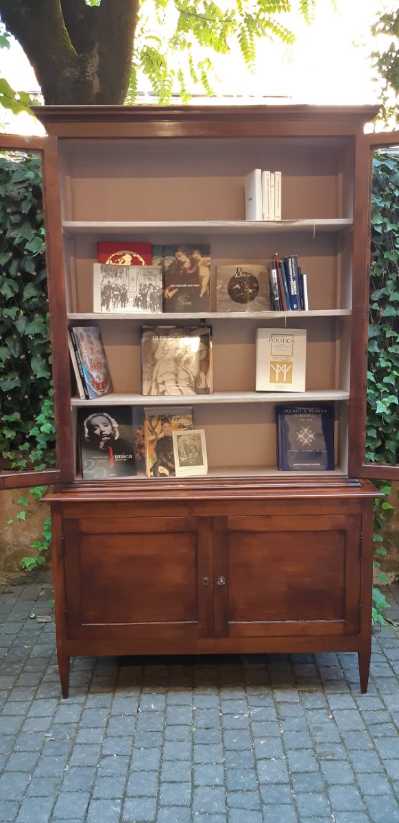 Antique Louis XVI-style Display Bookcase From Emilia, 18th Century-photo-1