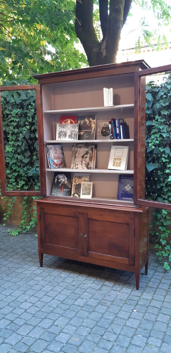 Antique Louis XVI-style Display Bookcase From Emilia, 18th Century-photo-2