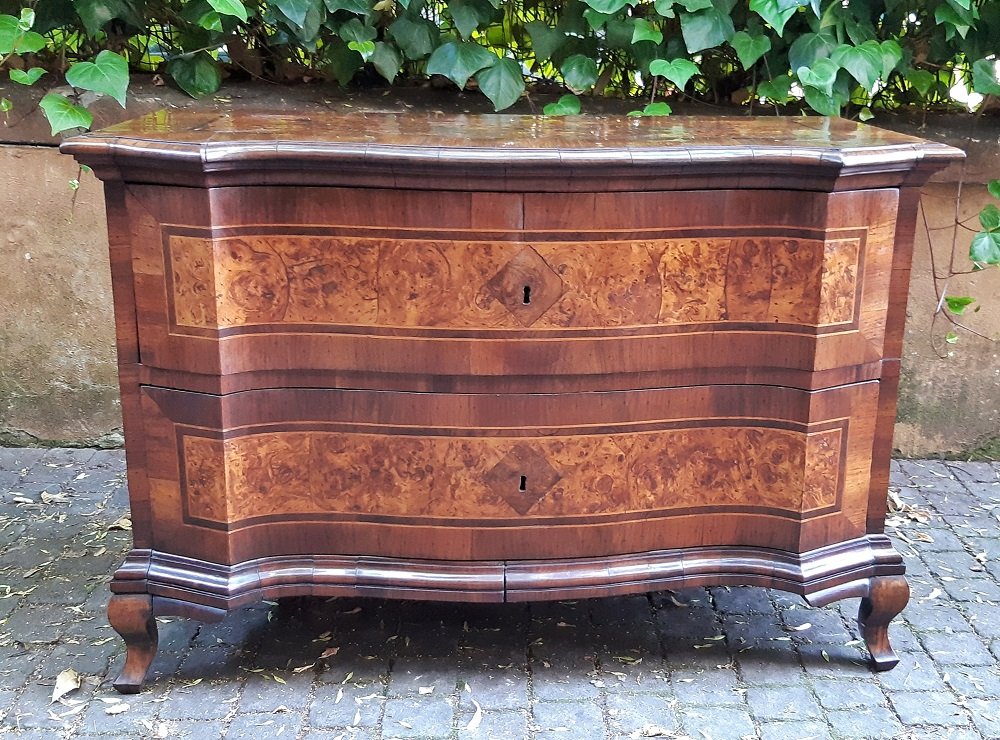 Pair Of Antique, Slightly Worn Louis XV-style Dressers-photo-1