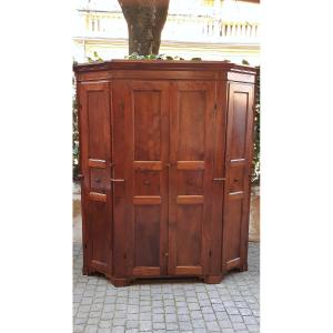 Armoire lombarde ancienne à 4 portes du XVIIIe siècle
