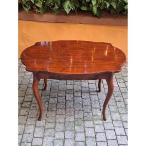 Table à écrire ancienne en placage de noyer