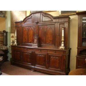 Buffet de sacristie piémontais ancien à double corps