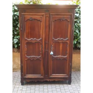 Antique French Walnut Wardrobe From The 18th Century