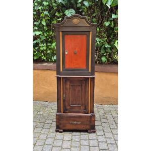 Antique 19th-century Bolognese Safe With A Double-key Mechanism