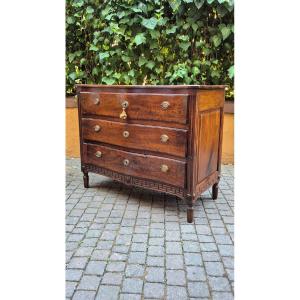 18th-century Antique, Weathered Chest Of Drawers From Emilia