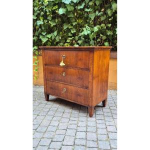 Small Antique 19th-century Chest Of Drawers In The Louis XVI Style, Veneered