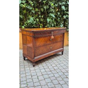 Commode ancienne Louis-Philippe d'Émilie, teinte cappuccino