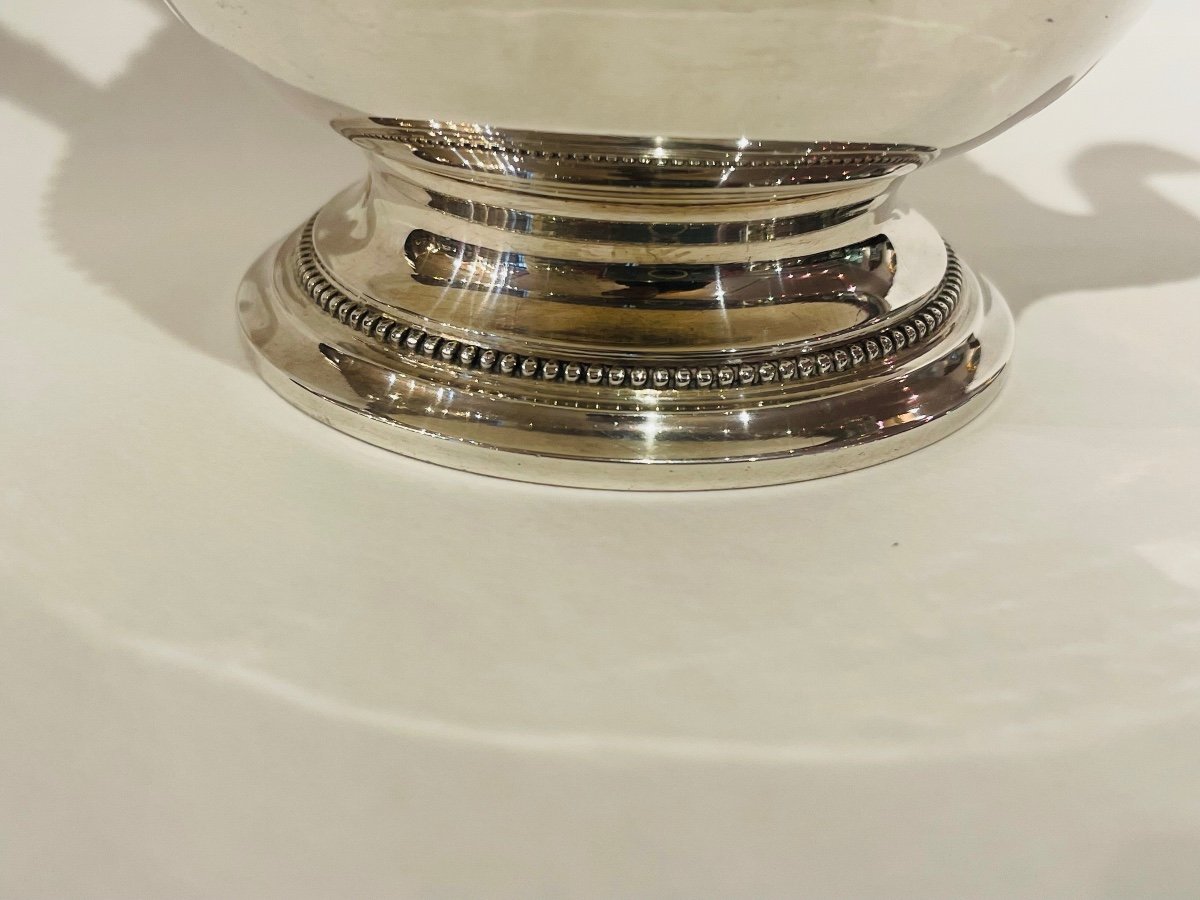 Puiforcat Teapot Louis XVI Pearl Decor Sterling Silver-photo-4