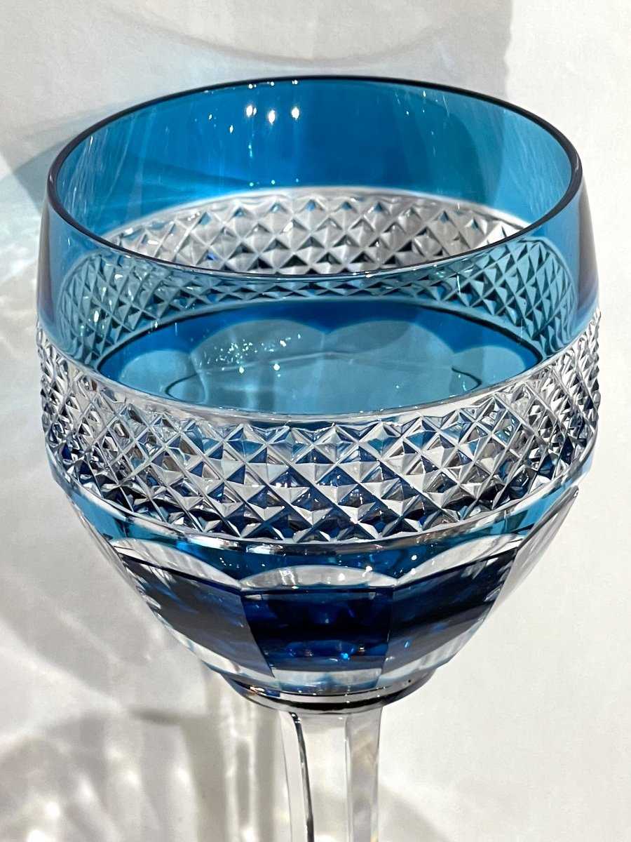Saint Louis Crystal Wine Glass Trianon Color-photo-2