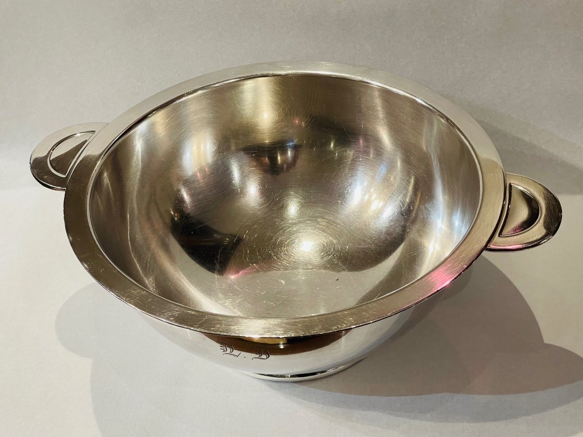 Christofle Atlas Art Deco Tureen Silver Metal-photo-3