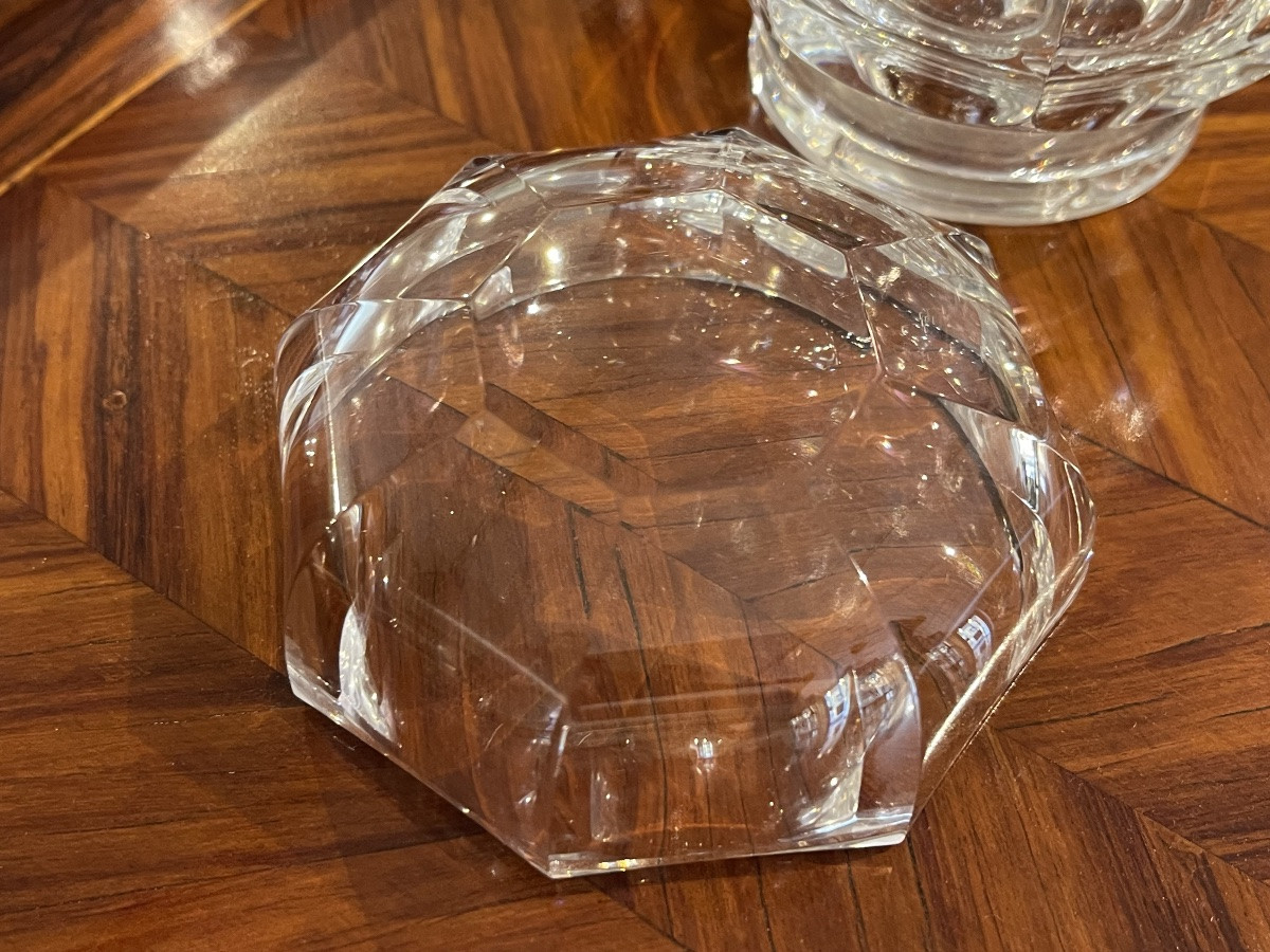 Baccarat Malmaison Crystal Box With Lid-photo-1