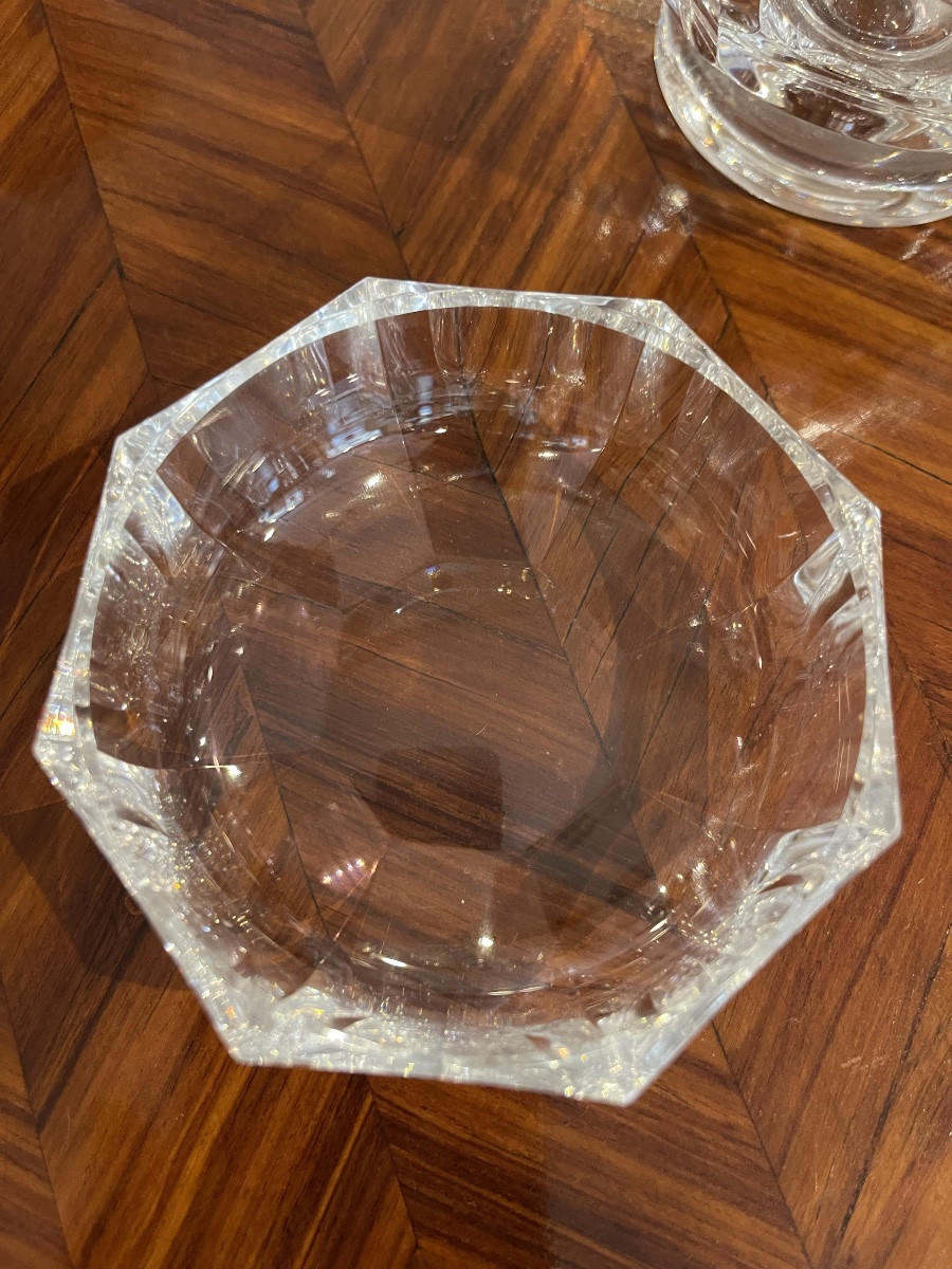 Baccarat Malmaison Crystal Box With Lid-photo-3