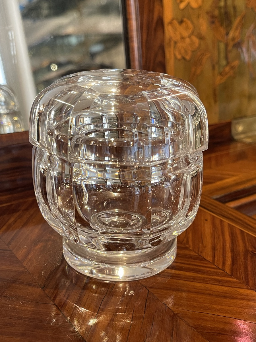 Baccarat Malmaison Crystal Box With Lid