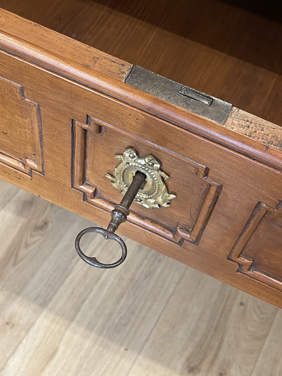 Transitional 18th Century Provence Chest Of Drawers With 2 Drawers -photo-3