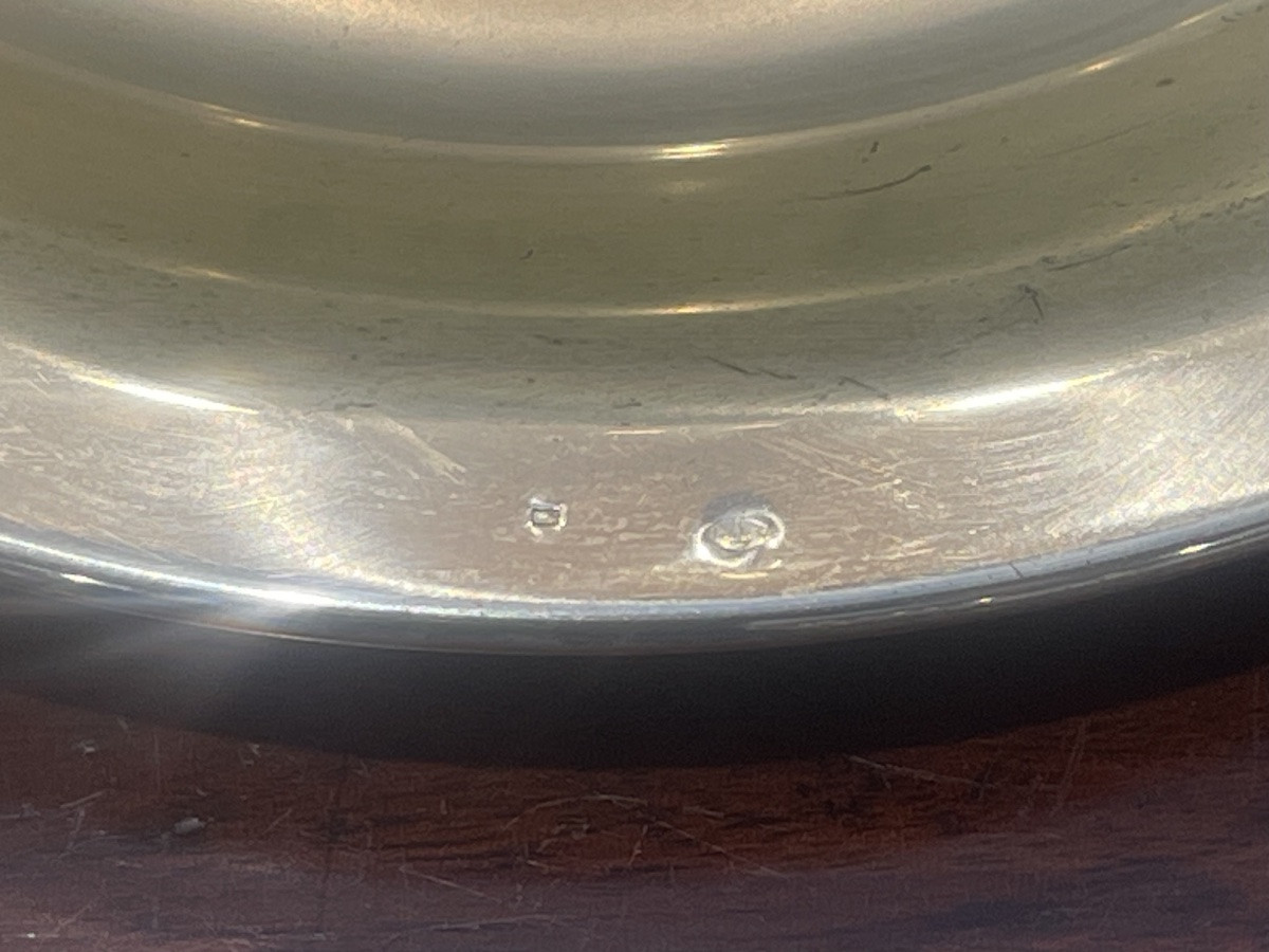 Solid Silver Plate With Engraved Lion, 1976 Model, After Bernard Buffet, In Frame-photo-1