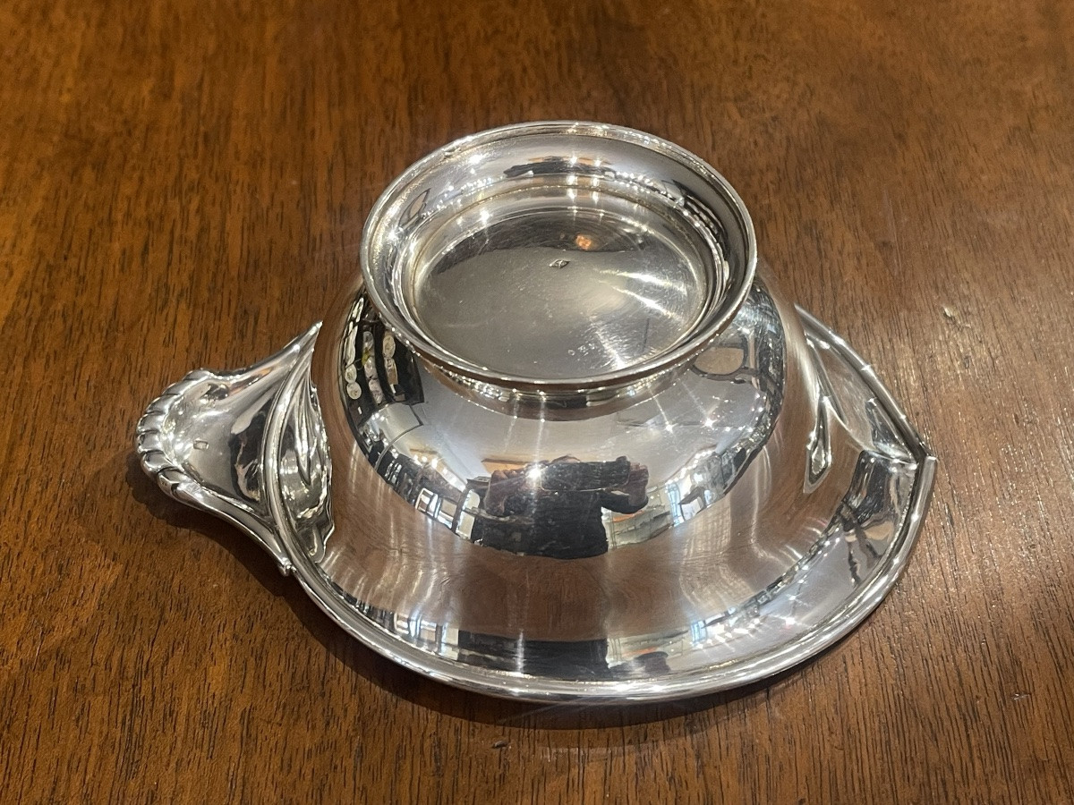 Minerva Art Deco Silver Sauceboat-photo-4