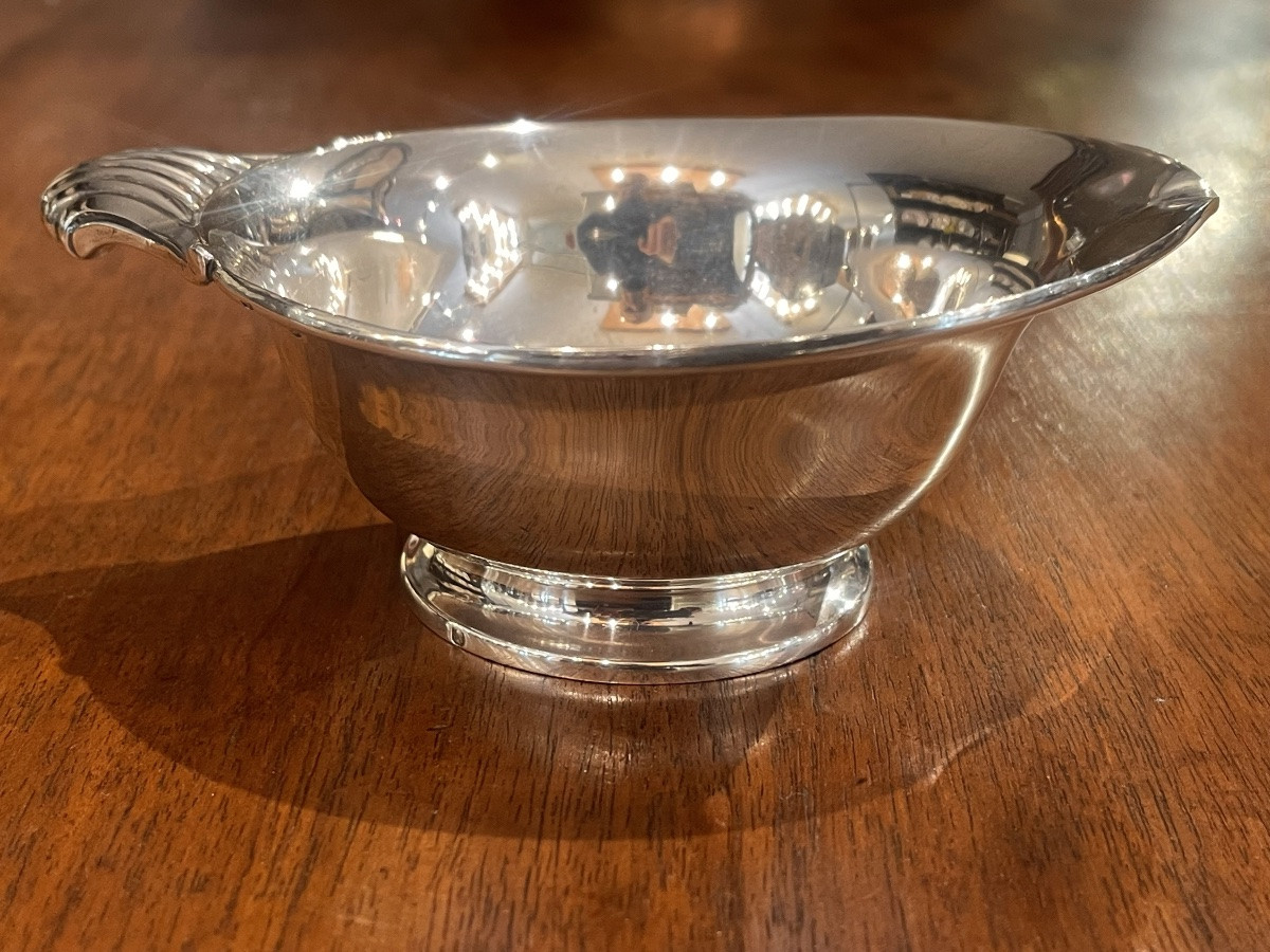 Minerva Art Deco Silver Sauceboat-photo-2