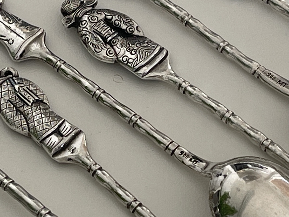 12 Small Silver Spoons Lol-photo-3