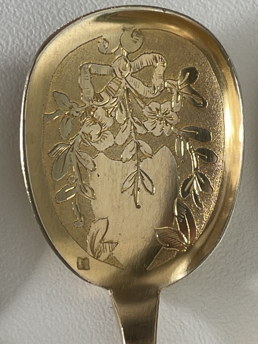 Service à glace 6cuilleres et pelles manches Minerve  -photo-3