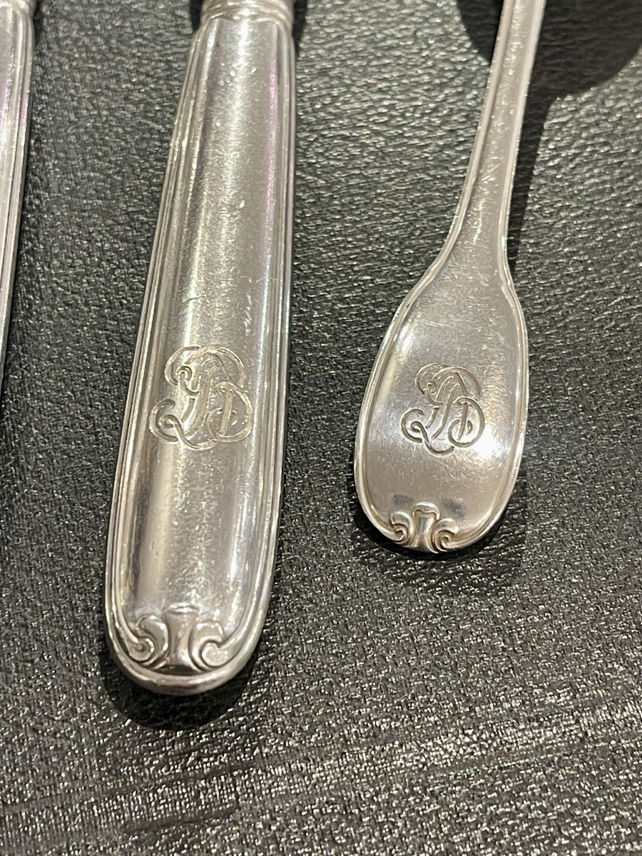 Ménagère Puiforcat argent massif 120pieces-photo-1