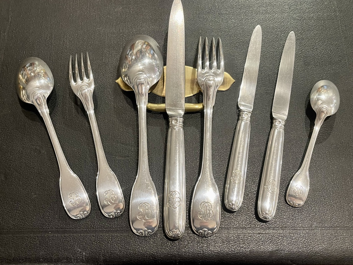 Ménagère Puiforcat argent massif 120pieces