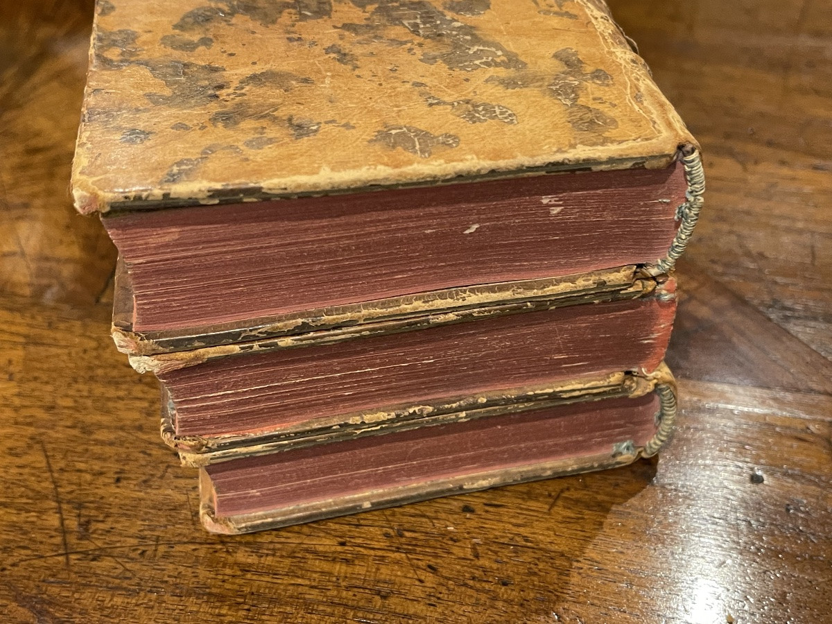 History Of Scotland, 3 Volumes, 18th Century, Leather-bound-photo-3